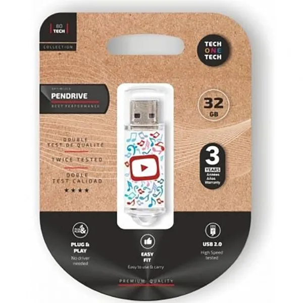 USB atmintukas Tech One Tech TEC4019-32 32 GB