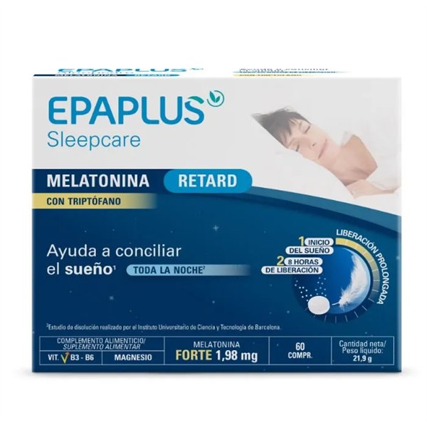 Epaplus Sleepcare Sleep Delay Melatonin + Tryptophan 60 Tablets