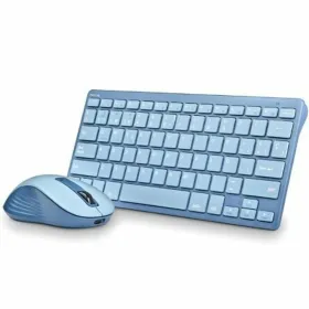 Klaviatūra ir pelė NGS FANTASYKITBLUE Ispaniška Qwerty Mėlyna Rožinė