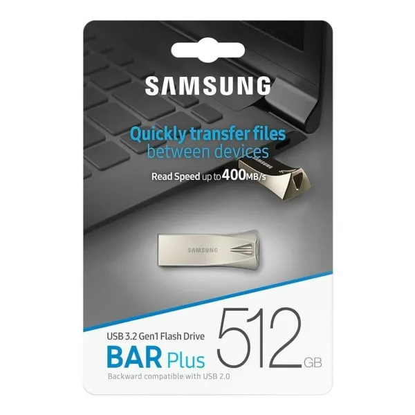 USB laidas Samsung MUF-512BE3/APC 512 GB Šampanas Plienas