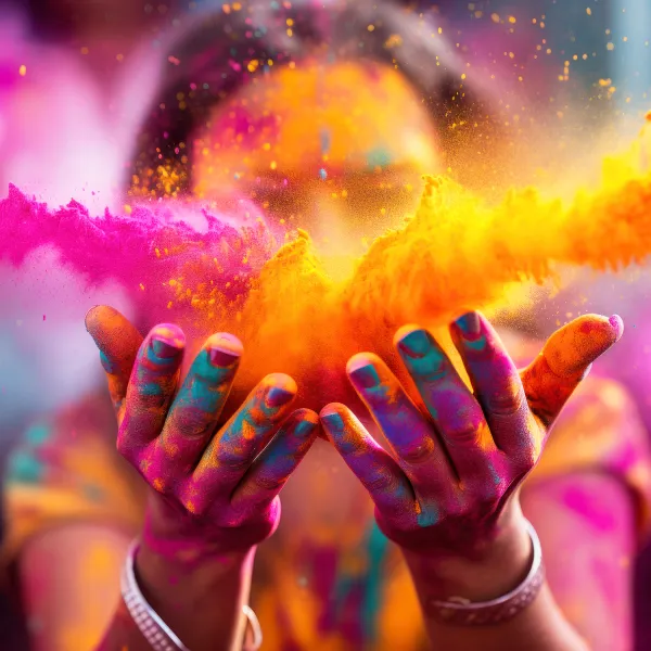 Holi-värijauhe - 6 x 100 g:n setti