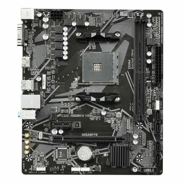 Pagrindinė plokštė Gigabyte A520M K V2 AMD A520 AMD AM4