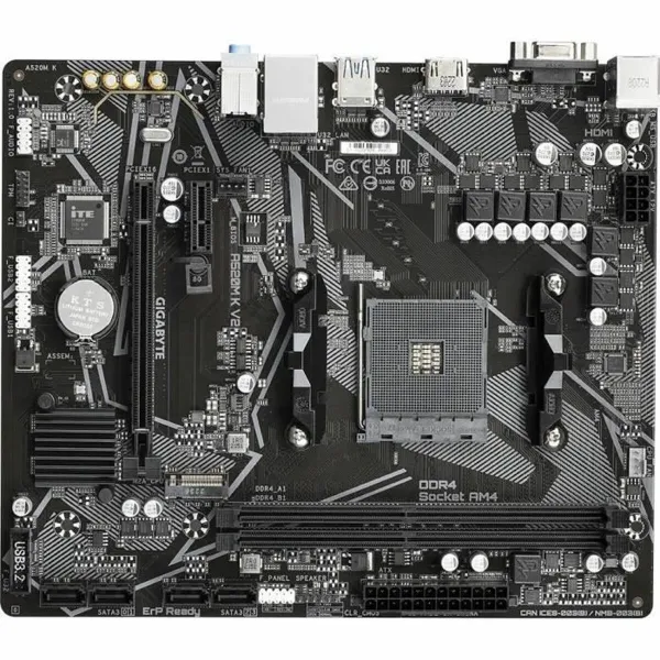 Pagrindinė plokštė Gigabyte A520M K V2 AMD A520 AMD AM4