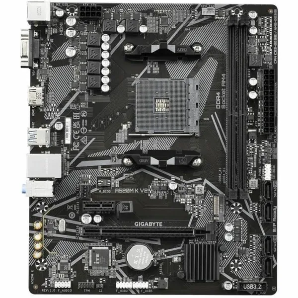 Pagrindinė plokštė Gigabyte A520M K V2 AMD A520 AMD AM4