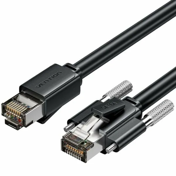 Category 6 Hard FTP RJ45 Cable Vention IBUBH Black 2 m