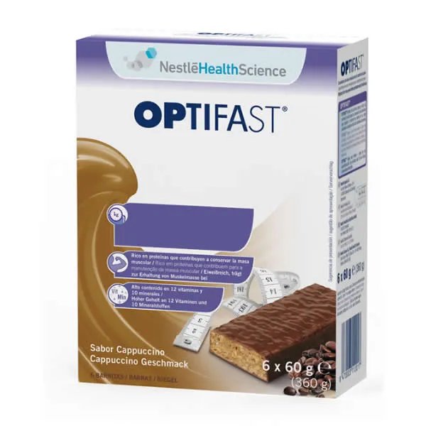 Optifast Sabor Cappuccino 6 Barritas 
