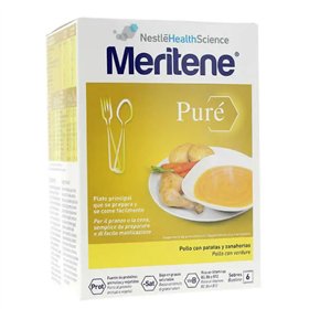 Meritene Puré Pollo Con Patatas Y Zanahorias 6 Sobres