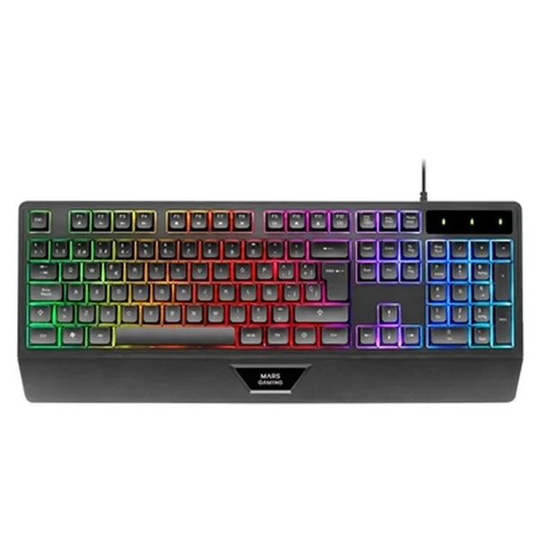 Žaidimų pelė Mars Gaming MK124ES Juoda Ispaniška Qwerty