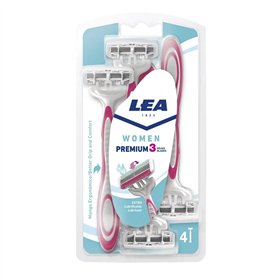 Lea Women Premium 3 Blades Disposable Blades 4 Units