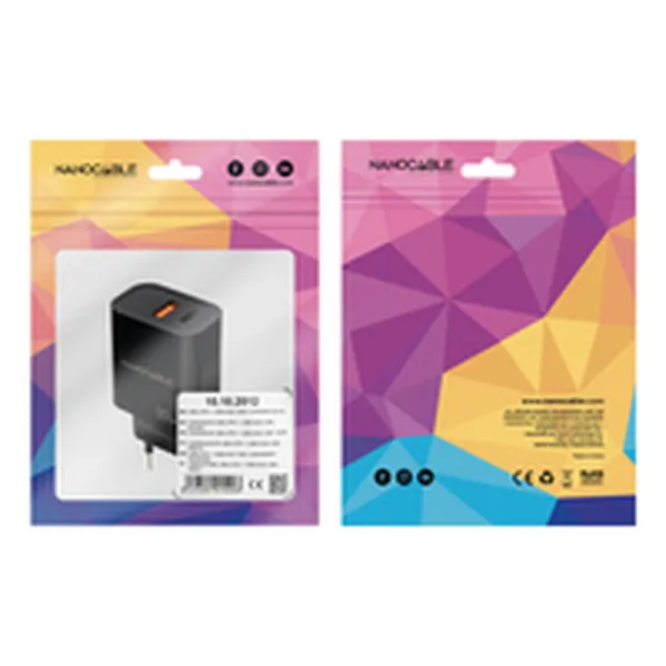 Wall Charger NANOCABLE 10.10.2012 Black 30 W
