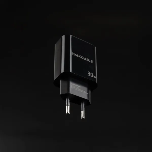 Wall Charger NANOCABLE 10.10.2012 Black 30 W