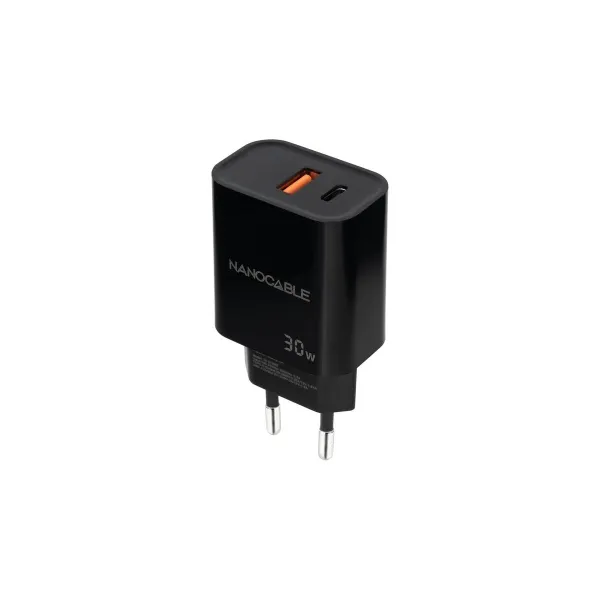 Wall Charger NANOCABLE 10.10.2012 Black 30 W