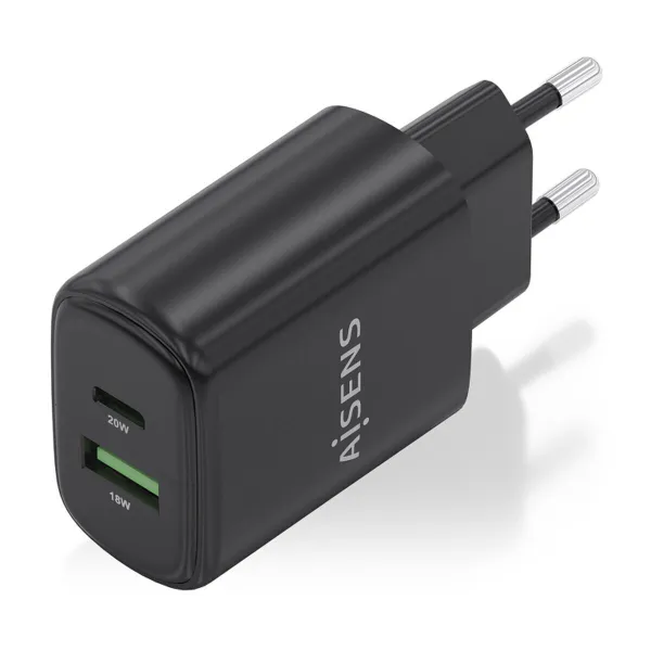 Sieninis įkroviklis Aisens A110-0910 Juoda 20 W