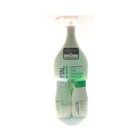 Mussvital Dermactive Moisturising Lotion Sensitive Skin 1000ml Set 3 Pieces 