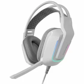 Austiņas ar Mikrofonu Spēlēm Mars Gaming MH-Strike Balts