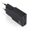 Wall Charger Aisens ASCH-30W2P049-BK Black 30 W