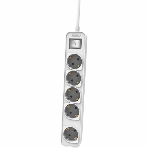 Strāvas virtene - 5 ligzdas ar Slēdzi Philips CHP2154W/12