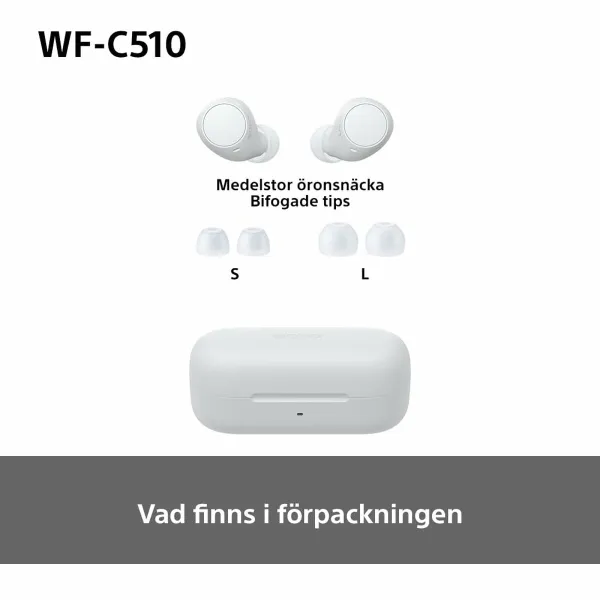 Bluetooth-наушники Sony WFC510W.CE7 Белый