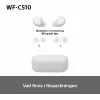 Bluetooth-наушники Sony WFC510W.CE7 Белый
