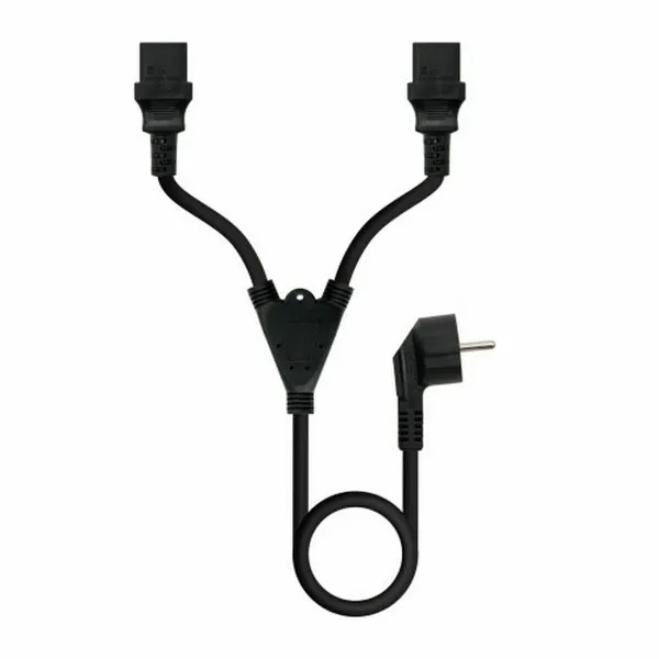 Кабель питания NANOCABLE CEE7-M a 2xC13-H 3 m Чёрный 3 m