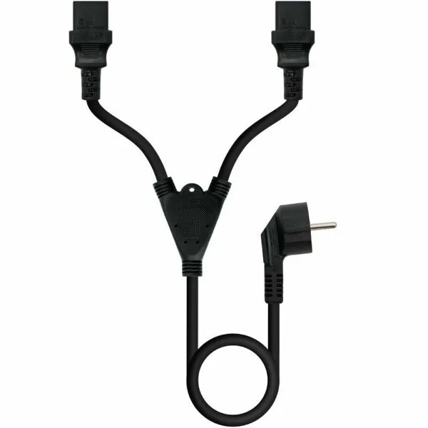 Кабель питания NANOCABLE CEE7-M a 2xC13-H 3 m Чёрный 3 m