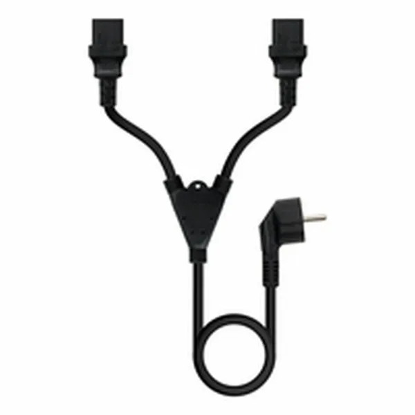 Кабель питания NANOCABLE CEE7-M a 2xC13-H 3 m Чёрный 3 m
