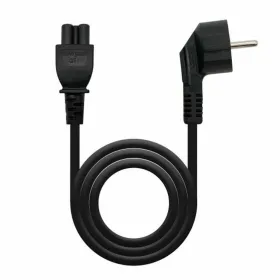 Power Cord NANOCABLE 10.22.0302-L200 Black 2 m