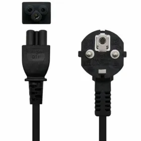 Power Cord NANOCABLE 10.22.0302-L200 Black 2 m