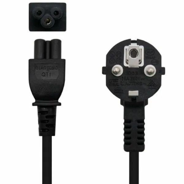 Strāvas Vads NANOCABLE 10.22.0302-L200 Melns 2 m