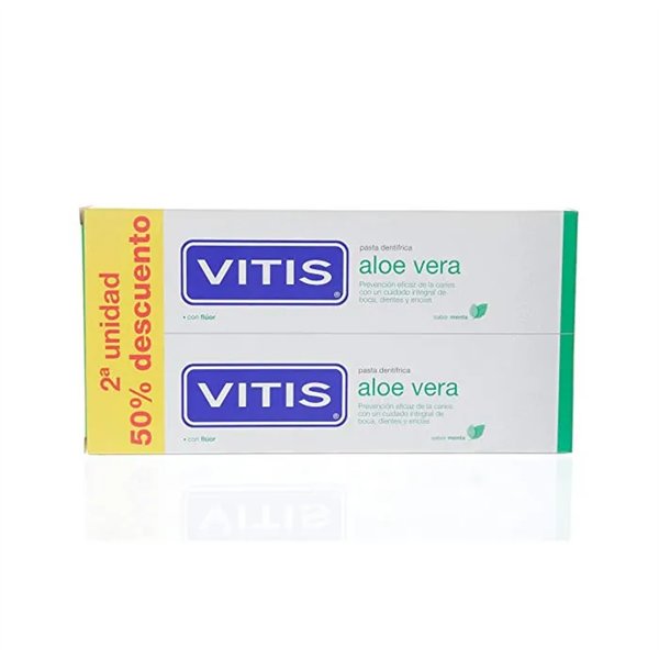 Vits Aloe Vera Toothpaste Mint Flavour 2x150ml