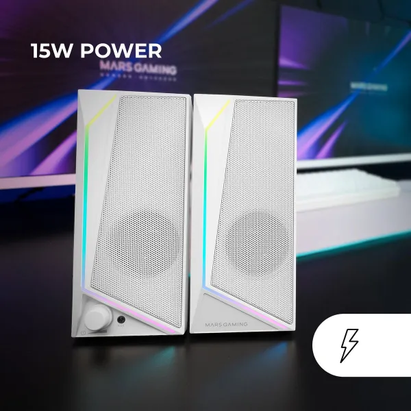 PC Skaļruņi Mars Gaming MS72W Balts 15 W 4 W