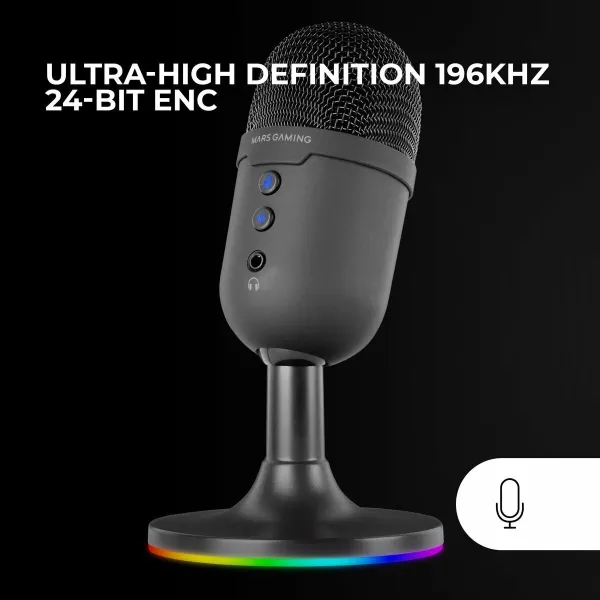 Microphone Mars Gaming ARGB Black
