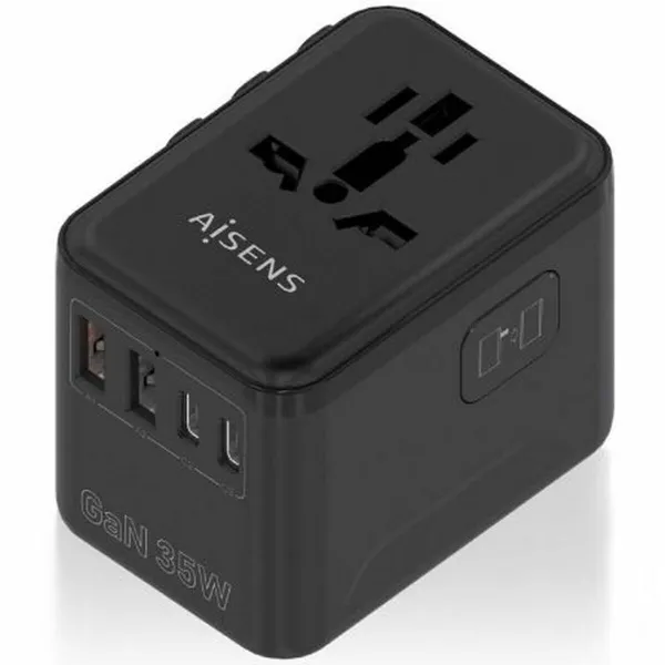 Wall Charger Aisens ASPS-2A3C09-BK Black