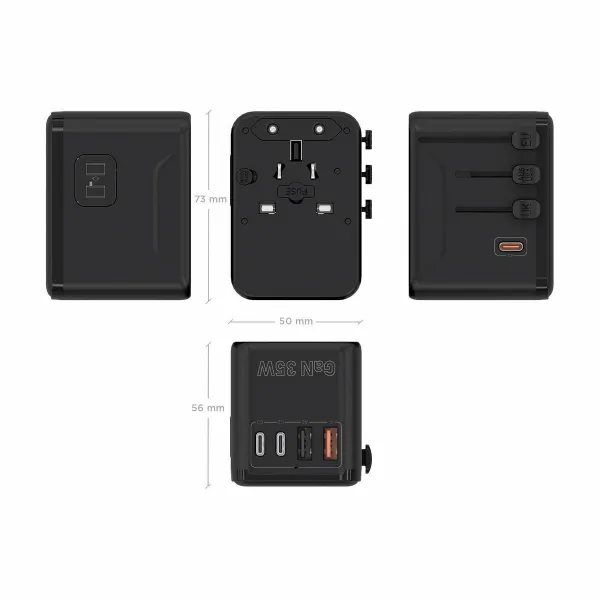 Wall Charger Aisens ASPS-2A3C09-BK Black