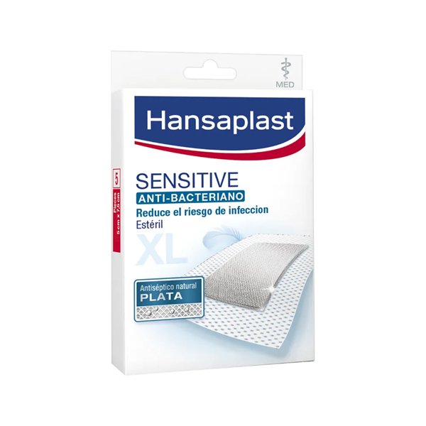 Hansaplast Med Sil Sensitive 5 Cm X 7,5 Cm 5 pcs