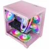 Micro ATX/ITX Midtower Korpus Mars Gaming MCVIEW2P Roosa