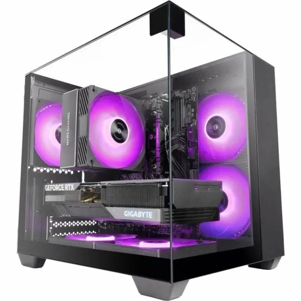 ATX semi-tornikotelo Mars Gaming MCVISIONM Musta