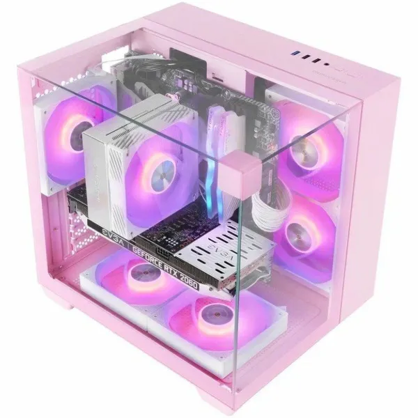 ATX Semi-tower Korpus Mars Gaming MCVISIONMP Roosa