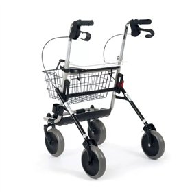 Invacare Folding Walker With Seat and Integrated Brakes