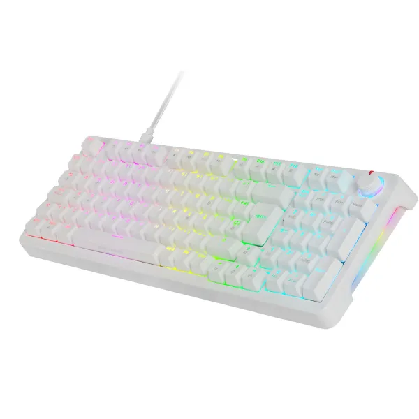Gaming Keyboard Mars Gaming MKPROWBES White Spanish Qwerty