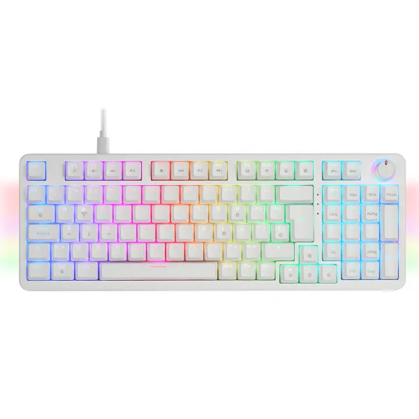 Gaming Keyboard Mars Gaming MKPROWBES White Spanish Qwerty