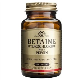 Solgar Betaine Hydrochloride 100 Tablets