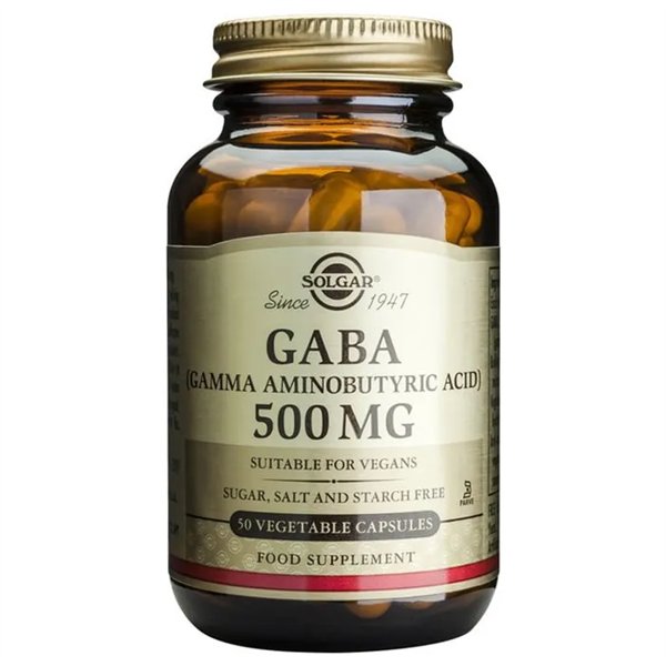Solgar Gaba 500mg 50 Capsules