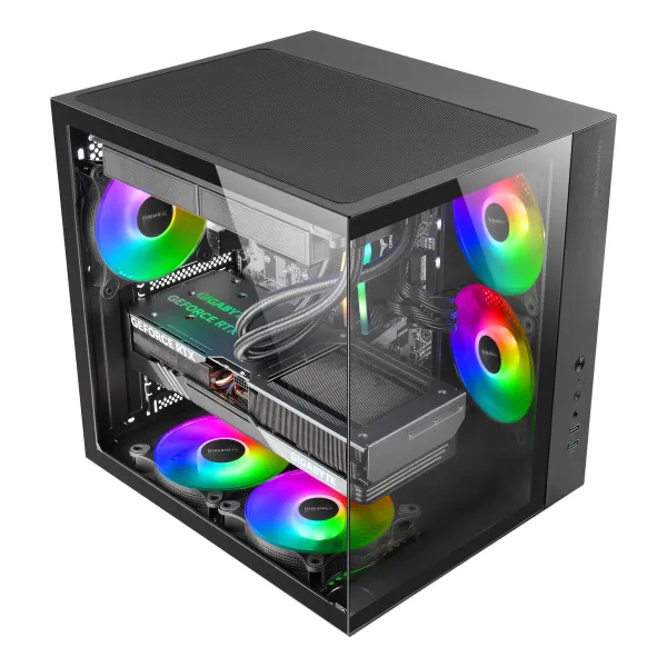 ATX Semi-tower Box Mars Gaming MCVONE Black