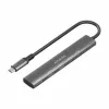 USB-keskitin Aisens USB-C DOCK 5 EN 1 GRIS Harmaa 100 W