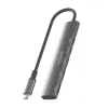 USB-keskitin Aisens USB-C DOCK 5 EN 1 GRIS Harmaa 100 W