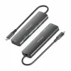USB-разветвитель Aisens USB-C DOCK 6 EN 1 Серый