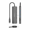 USB-разветвитель Aisens USB-C DOCK 6 EN 1 Серый