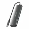 USB-разветвитель Aisens USB-C DOCK 6 EN 1 Серый
