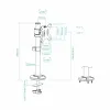 Ekrāna Galda Atbalsts TooQ DB1131TN-B 17" 32" 8 kg
